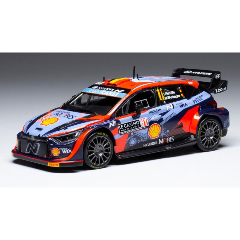 1:43 Ixo Model Hyundai i20 N WRC N1 Rally Monte Carlo 2022 Neuville/wydaeghe