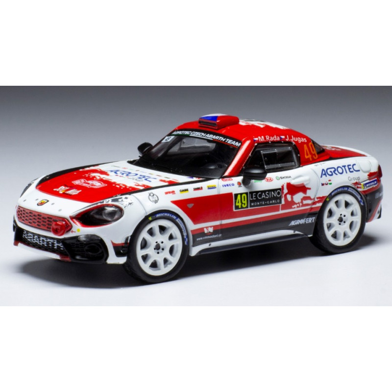 1:43 Ixo Model Fiat Abarth 124 RGT N49 Rally Monte Carlo 2022 Rada/jugas