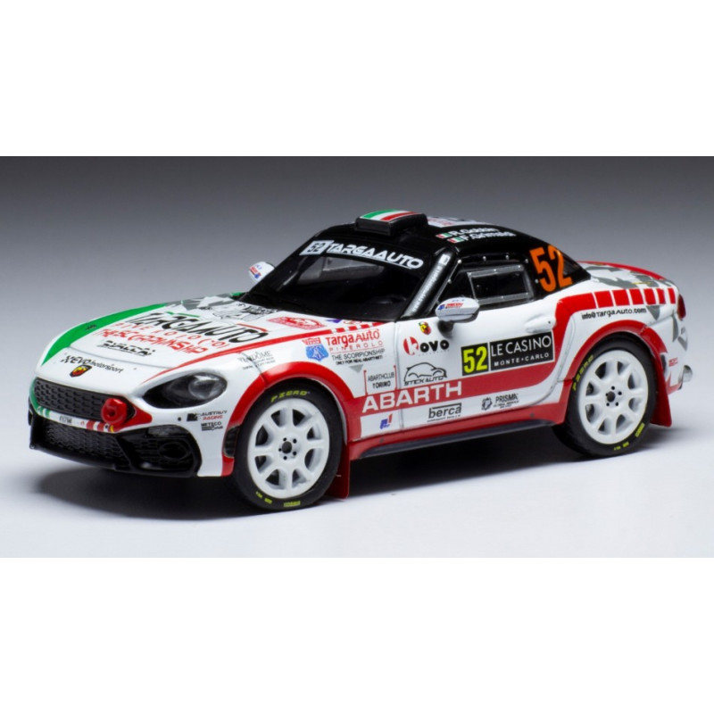 1:43 Ixo Model Fiat Abarth 124 RGT N52 Rally Monte Carlo 2022 Gobbin/grimaldi