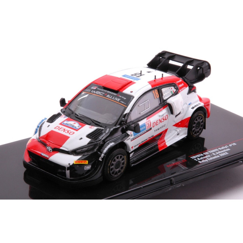 1:43 Ixo Model Toyota GR Yaris N18 WRC Rally Estland 2022 KATSUTA/JOHNSTON