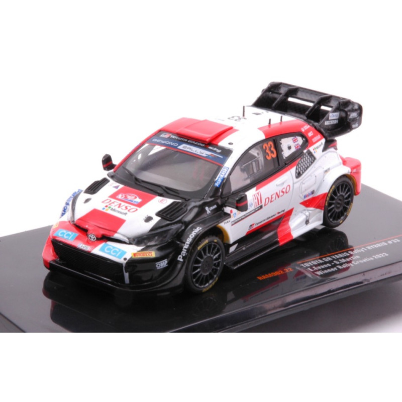 1:43 Ixo Model Toyota Yaris WRC N33 Rally Ypern 2022 Evans martin