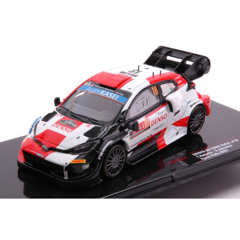 1:43 Ixo Model Toyota Yaris WRC N18 Rally Ypern 2022 Katsuta johnston