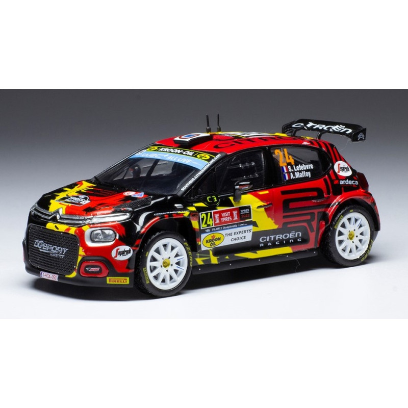 1:43 Ixo Model Citroen C3 Rally 2 N24 WRC2 Rally Ypern 2022 LEFEBVRE/MALFOY