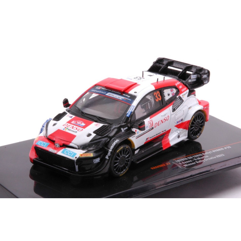 1:43 Ixo Model Toyota Yaris WRC N33 Rally Croatia 2023 EVANS MARTIN