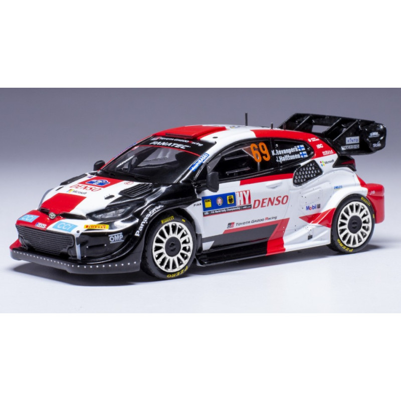 1:43 Ixo Model Toyota Rally WRC N69 Centr.europ.rally 2023 Rovanpera halttunen