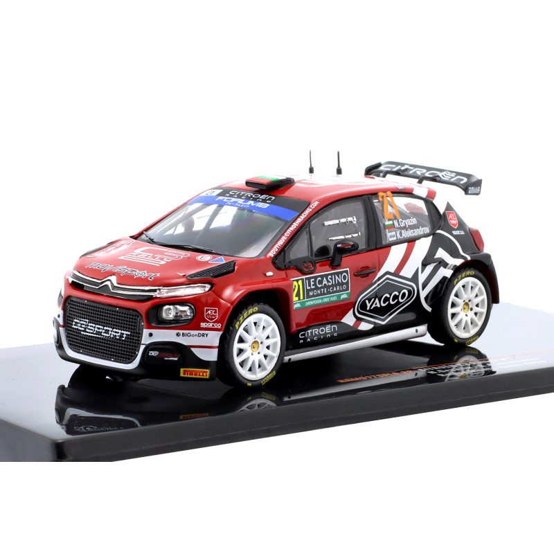 1:43 Ixo Model Citroen C3 Rally 2 N21 Rally Monte Carlo 2024 GRYAZIN ALEKSANDROV