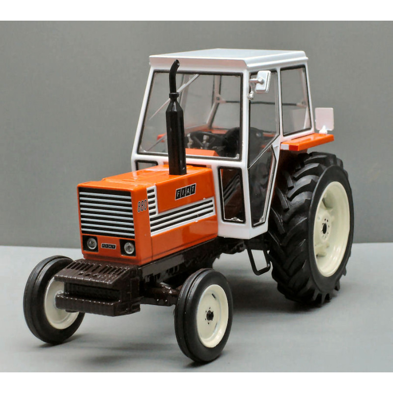 1:32 Replicagri Trattore Fiat 880 2x4 Cabina Bianca