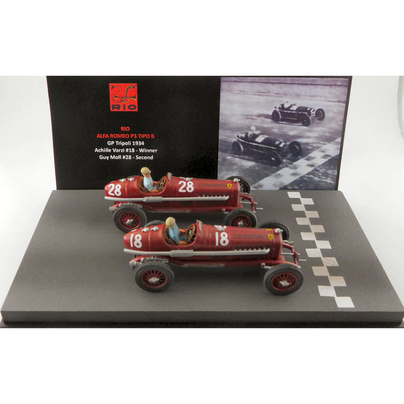 1:43 Rio Alfa Romeo P3 G.p.tripoli 1934 N18 Winner Varzi/ N28 2nd Moll