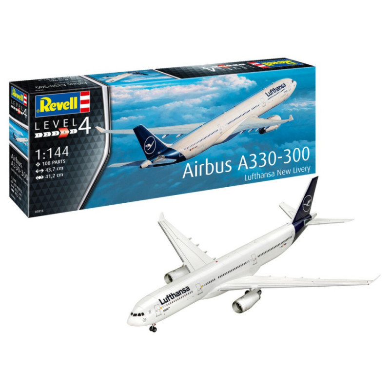 Revell Airbus A330 300 Lufthansa NEW Livery KIT 1:144