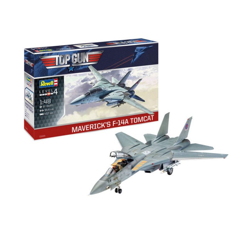 1:48 Revell Maverick's F 14A Tomcat TOP GUN Movie KIT