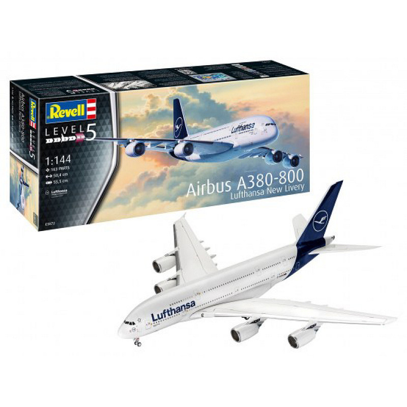 Revell Airbus A380 800 Lufthansa NEW Livery KIT 1:144