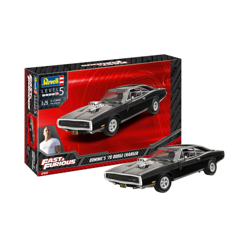 1:25 Revell Fast & Furious   Dominic's 1970 Dodge Charger  KIT