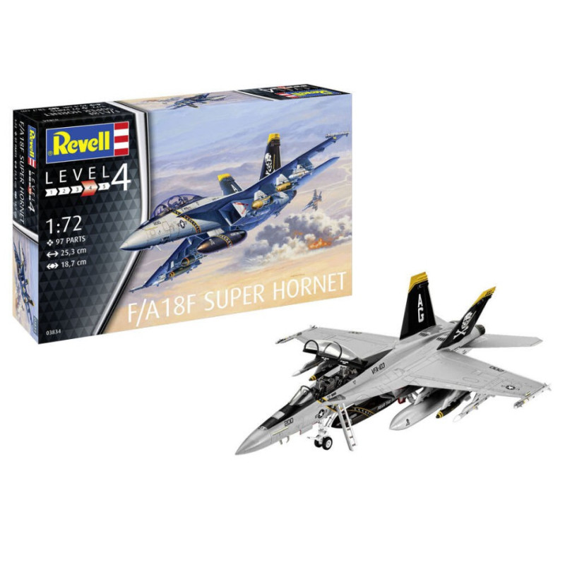 1:72 Revell F/A 18F Super Hornet Model SET KIT