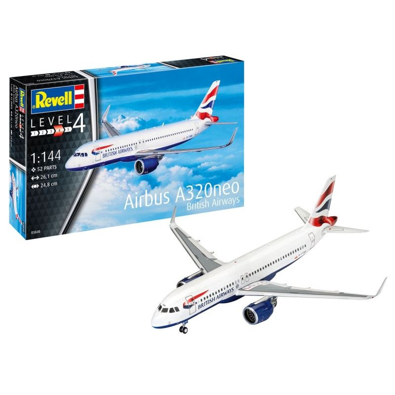 Revell Airbus A320neo British Airways Model SET KIT 1:144