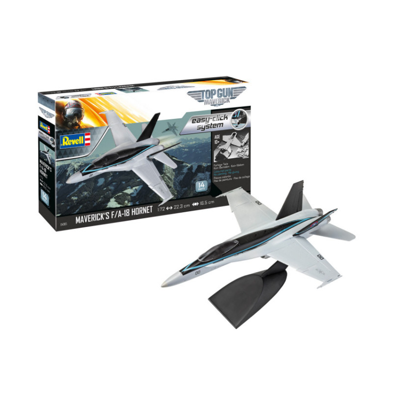 1:72 Revell Maverick's F/A 18 Hornet TOP GUN Model SET KIT