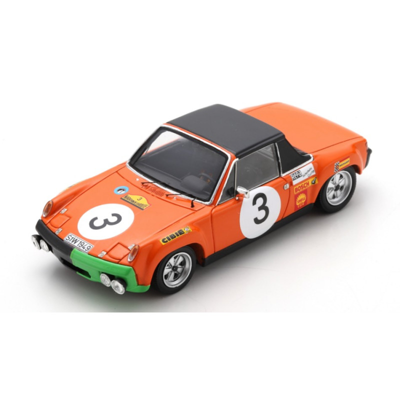 1:43 Spark Porsche 914/6 N3 2nd Marathon DE LA Route 1970 Waldegaard andersson cha