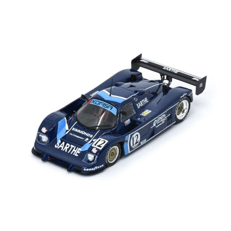 1:43 Spark Cougar C 24 S N12 24H LE Mans 1990 Thurer lanetta pessiot