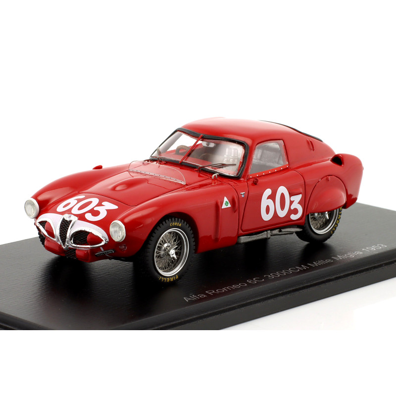 1:43 Spark Alfa Romeo 6C 3000CM N603 Mille Miglia 1953 K.kling h.klenk