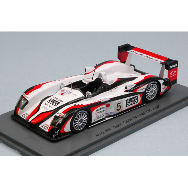 1:43 Spark Audi R8 N5 Winner LM 2004 S.ara r.capello t.kristensen