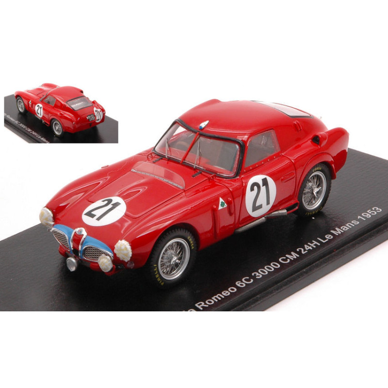 1:43 Spark Alfa Romeo 6C 3000 CM N21 LM 1953 C.sanesi p.carini