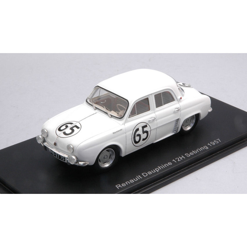 1:43 Spark Renault Dauphine N65 35th 12 H Sebring 1957 Thirion ferrier spydel