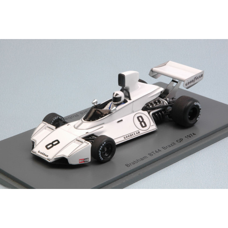 1:43 Spark Brabham BT44 R.robarts 1974 N8 15th Brazilian GP