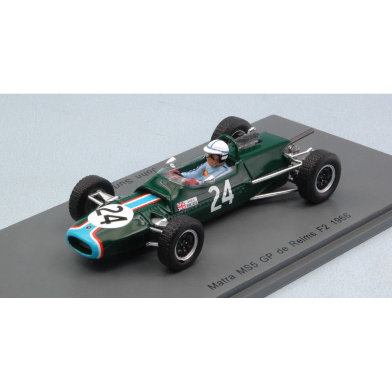 1:43 Spark Opacora MS5 J.surtees 1966 N24 Grand Prix DE Reims F2