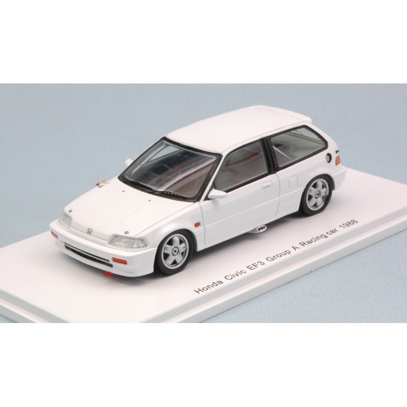 1:43 Spark Honda Civic EF3 Group A 1988 Bianco