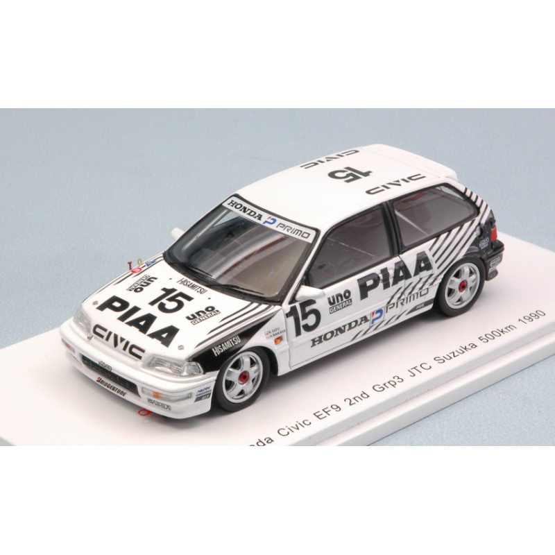 1:43 Spark Honda Civic EF9 N15 2nd GRP3 JTC Suzuka 500 KM 1990 Nakaya sato