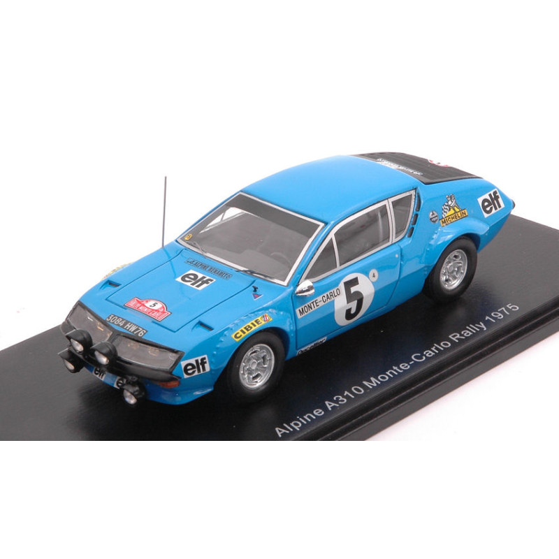 1:43 Spark Alpine A310 N5 Monte Carlo 1975 Jean LUC Therier michel Vial