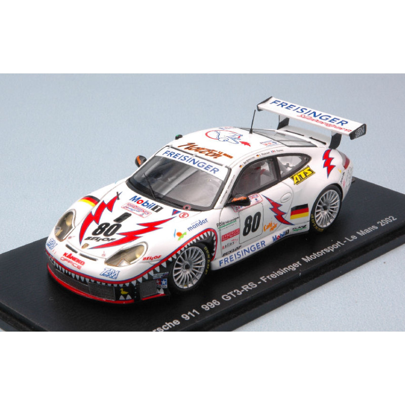 1:43 Spark Porsche 991 996 GT3 RS N80 DNF LM 2002 Dumas maassen bergmeister