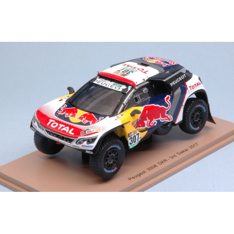 1:43 Spark Peugeot 3008 DKR N307 3rd Dakar 2017 Despres castera