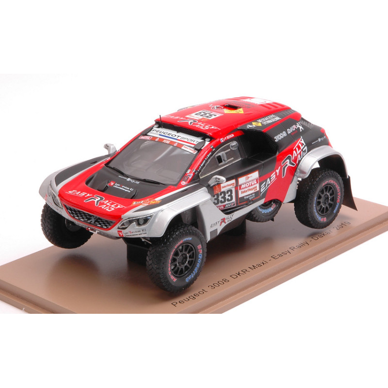 1:43 Spark Peugeot 3008 DKR N333 Dakar 2019 J.p.besson j.brucy