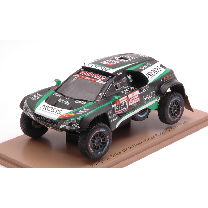 1:43 Spark Peugeot 3008 DKR N364 Dakar 2019 P.lafay s.delaunay