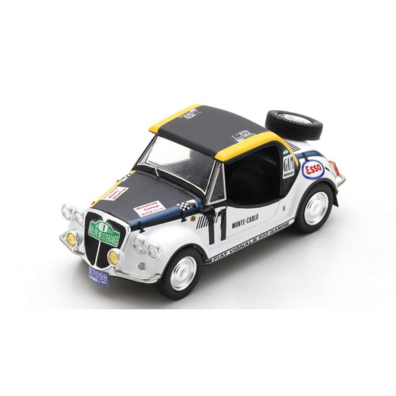 1:43 Spark Fiat 500 Gamine N11 Monte Carlo 1969 R.f.dulbecco y.le Graverend