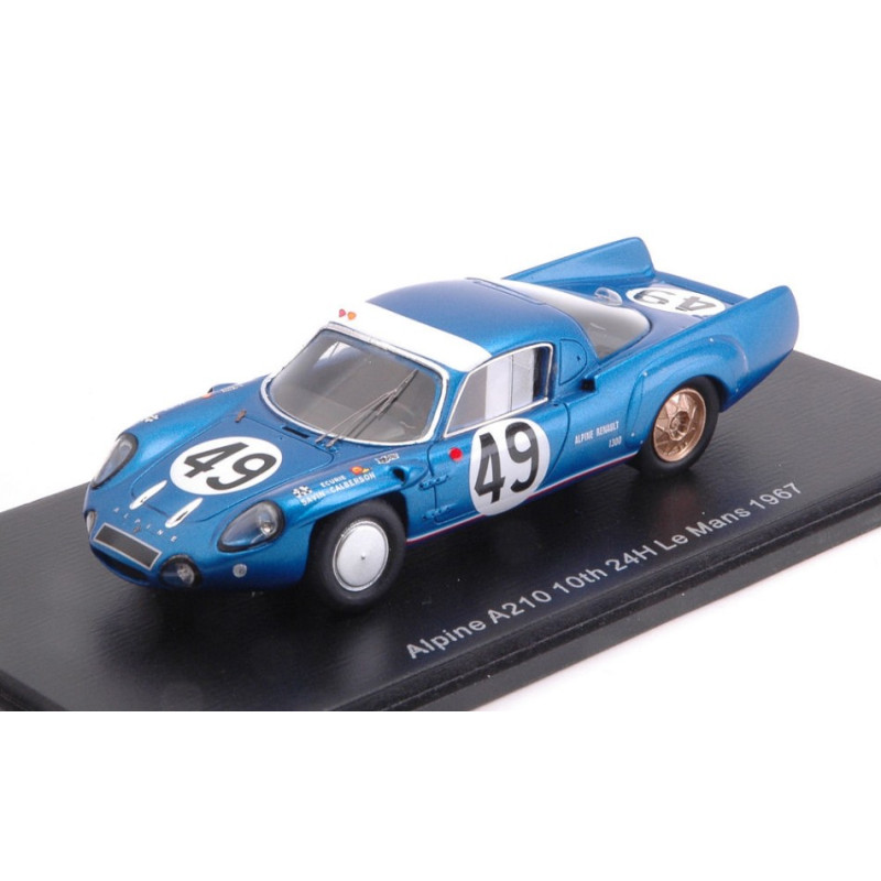 1:43 Spark Alpine A210 N49 10th LM 1967 A.de Cortanze a.le Guellec