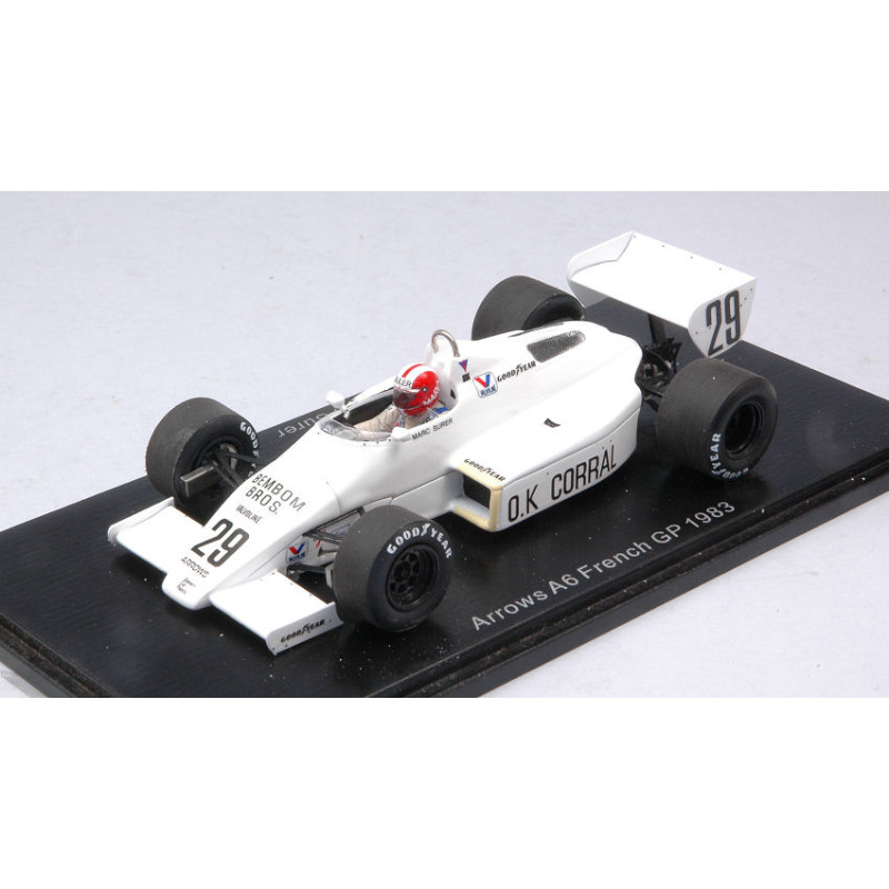 1:43 Spark Arrows A6 Marc Surer 1983 N29 French GP