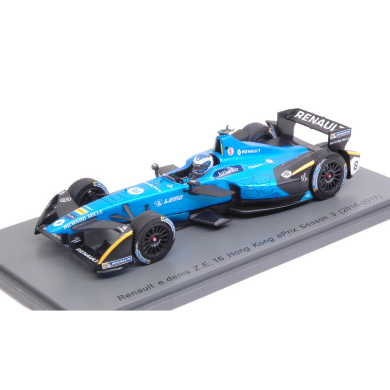 1:43 Spark Renault E.dams Nprost 2016 N8 Rd1 Hong Kong Formula E