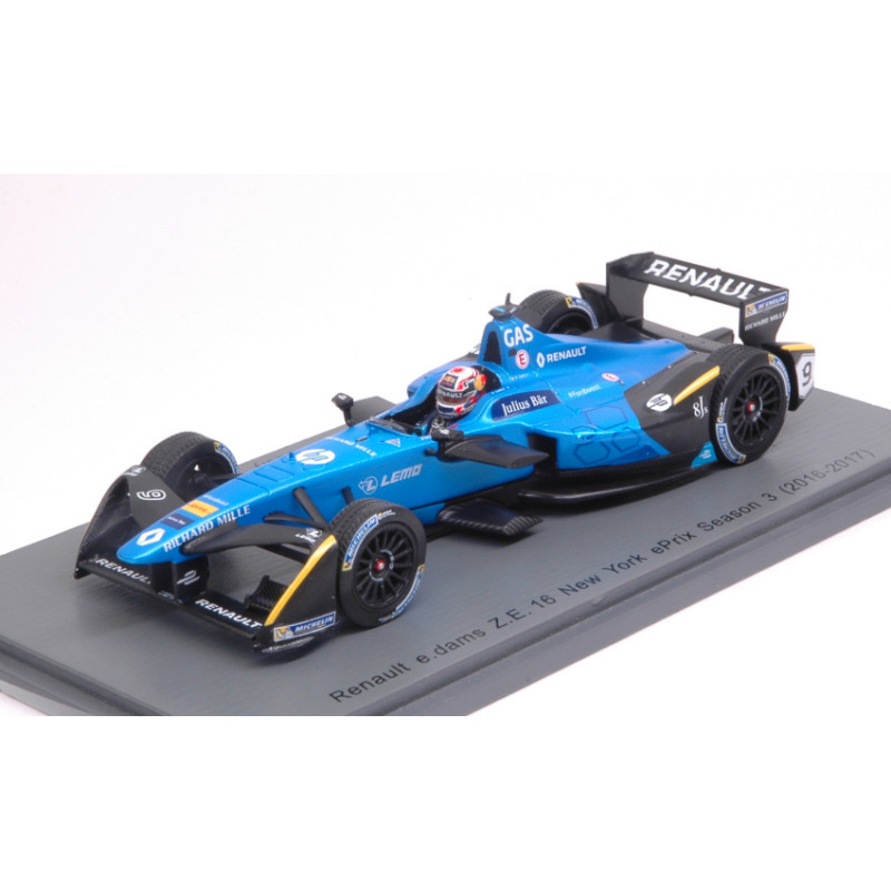 1:43 Spark Renault E.dams P.gasly 2017 N9 Rd10 NEW York Formula E