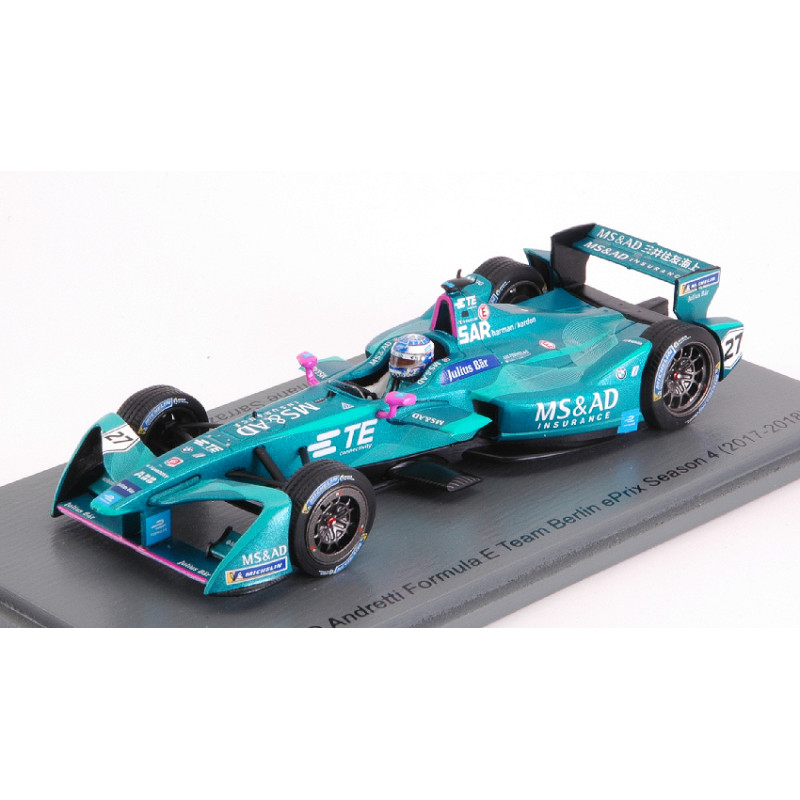 1:43 Spark Ms&ad Andretti N27 Berlin Formula E (2017 2018) S.sarrazin