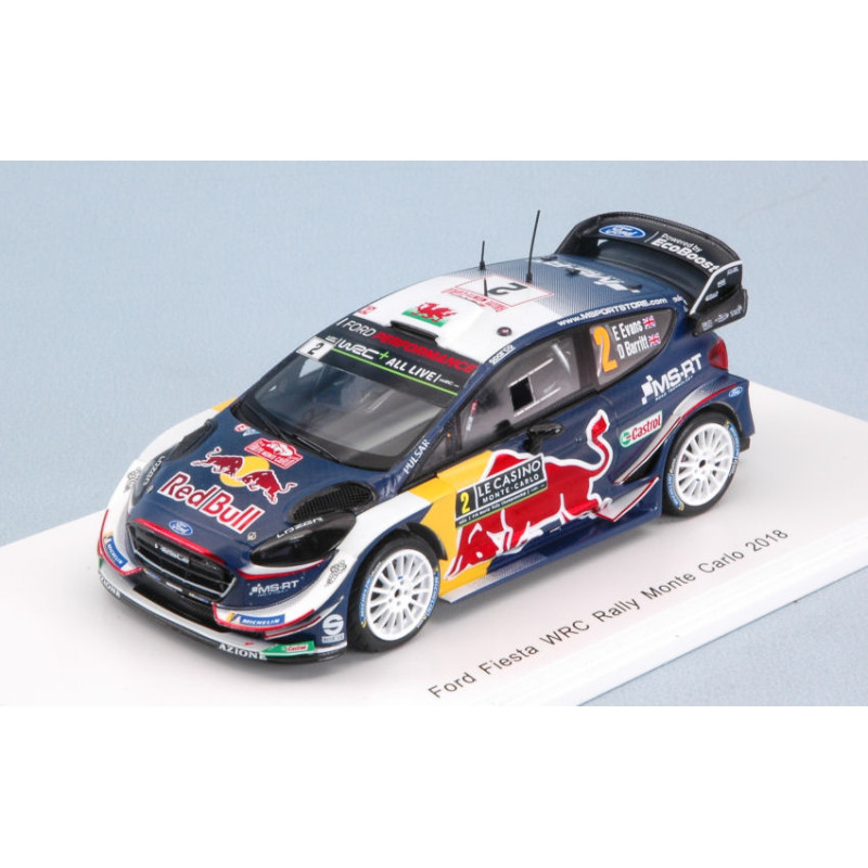 1:43 Spark Ford Fiesta WRC N2 6th Monte Carlo 2018 E.evans d.barrit