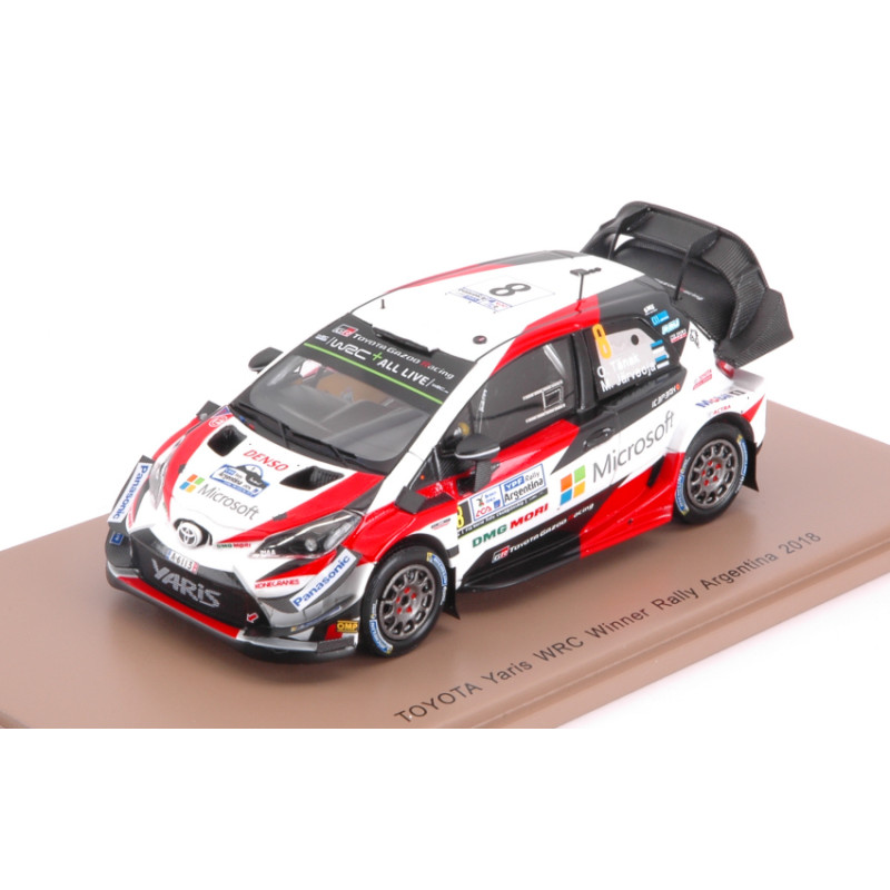 1:43 Spark Toyota Yaris WRC N8 Winner Argentina 2018 O.tanak m.jarveoja