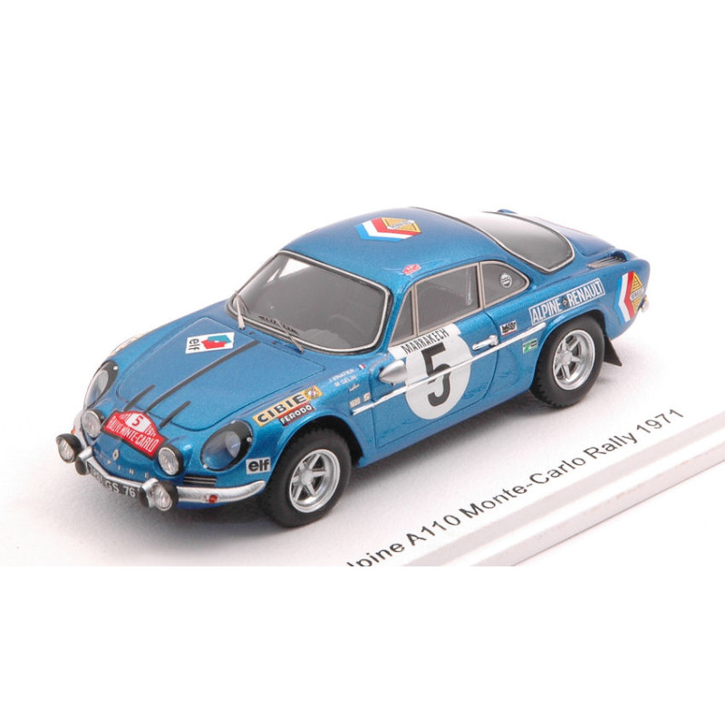 1:43 Spark Alpine A110 N5 9th Monte Carlo 1971 J.vinatier m.gelin