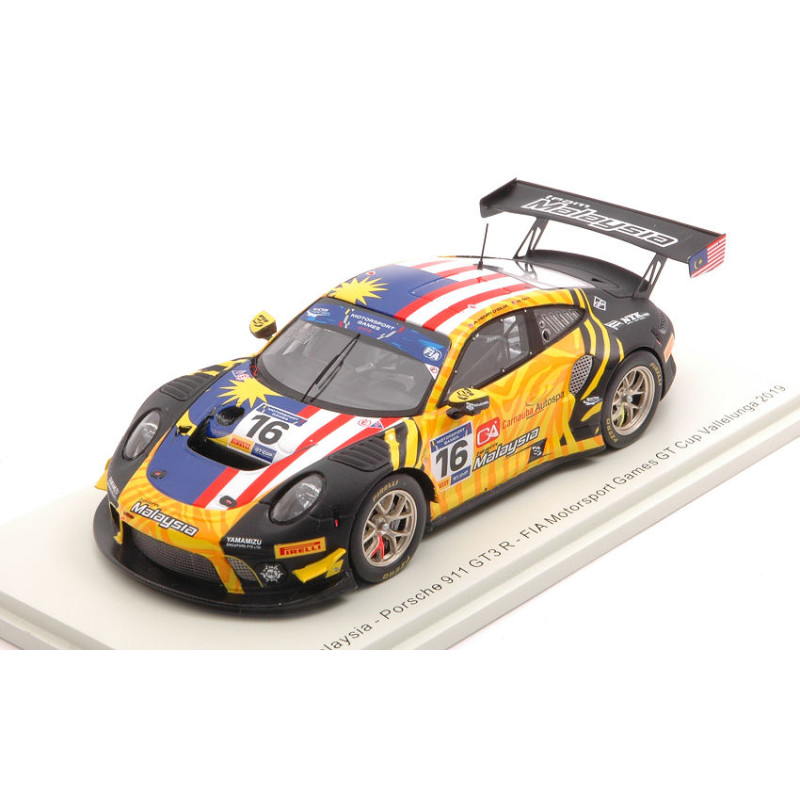 1:43 Spark Porsche 911 GT3 R N16 FIA GT Vallelunga 2019 A.d'silva w.tan