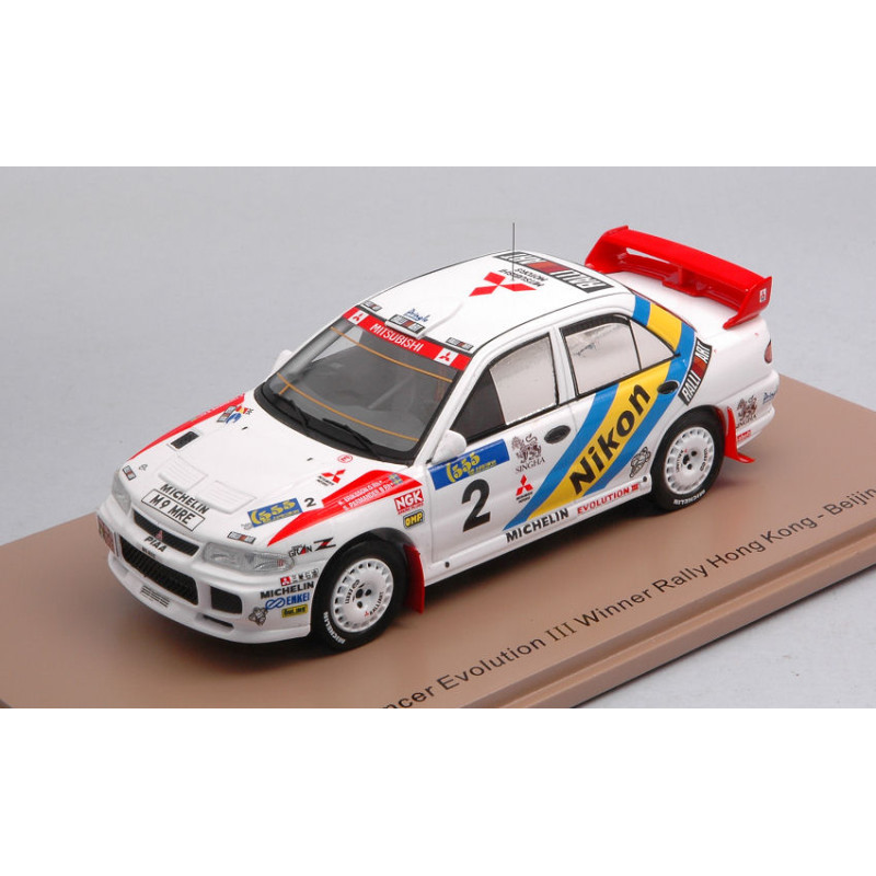 1:43 Spark Mitsubishi Lancer EVO III N2 Winner Rally Hong Kong 1995 Eriksson parma