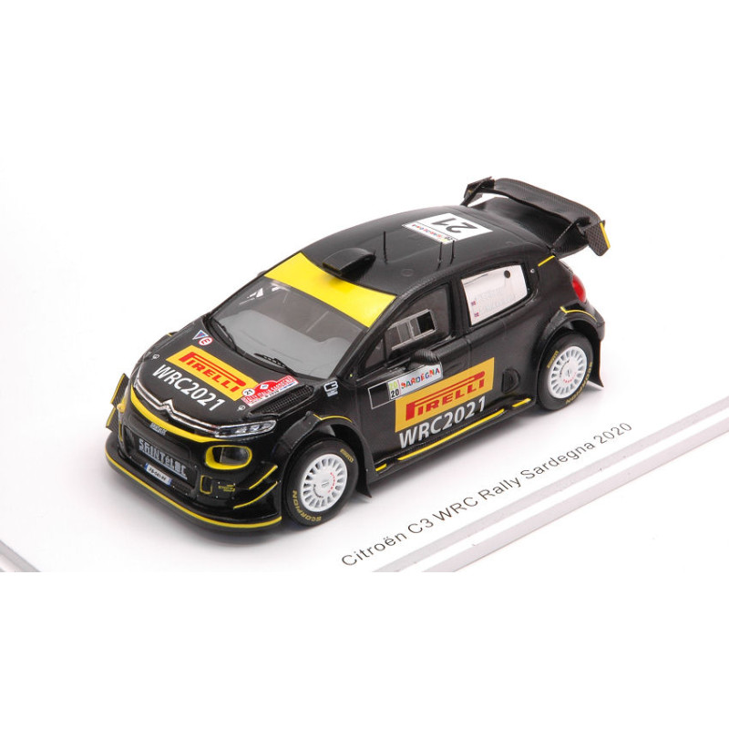 1:43 Spark Citroen C3 Rally Sardegna Pirelli Test 2020 P.solberg a.mikkelsen