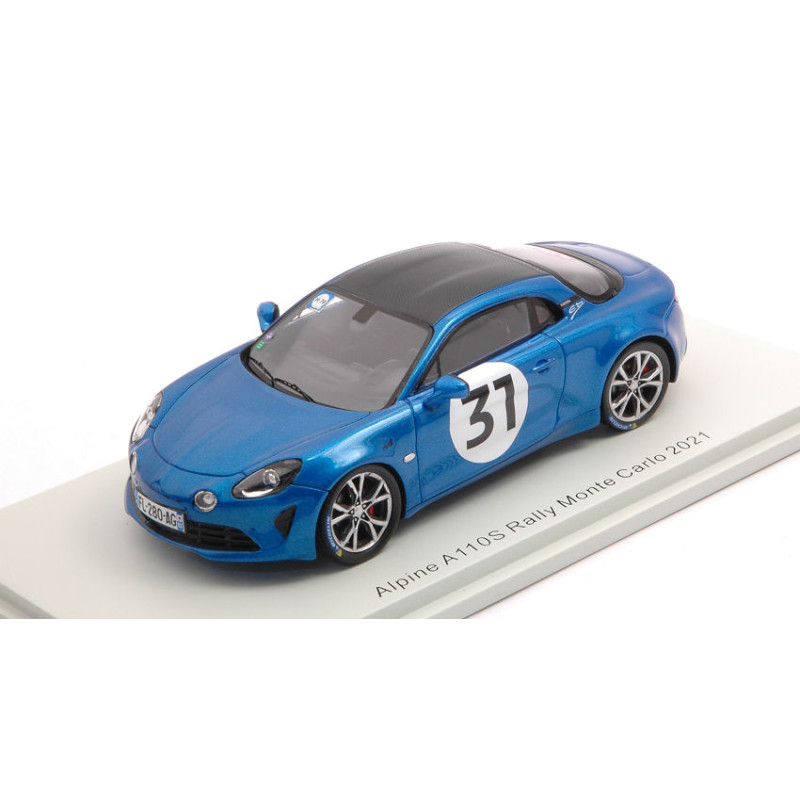 1:43 Spark Alpine A110S N31 Rally Monte Carlo 2021 Esteban Ocon