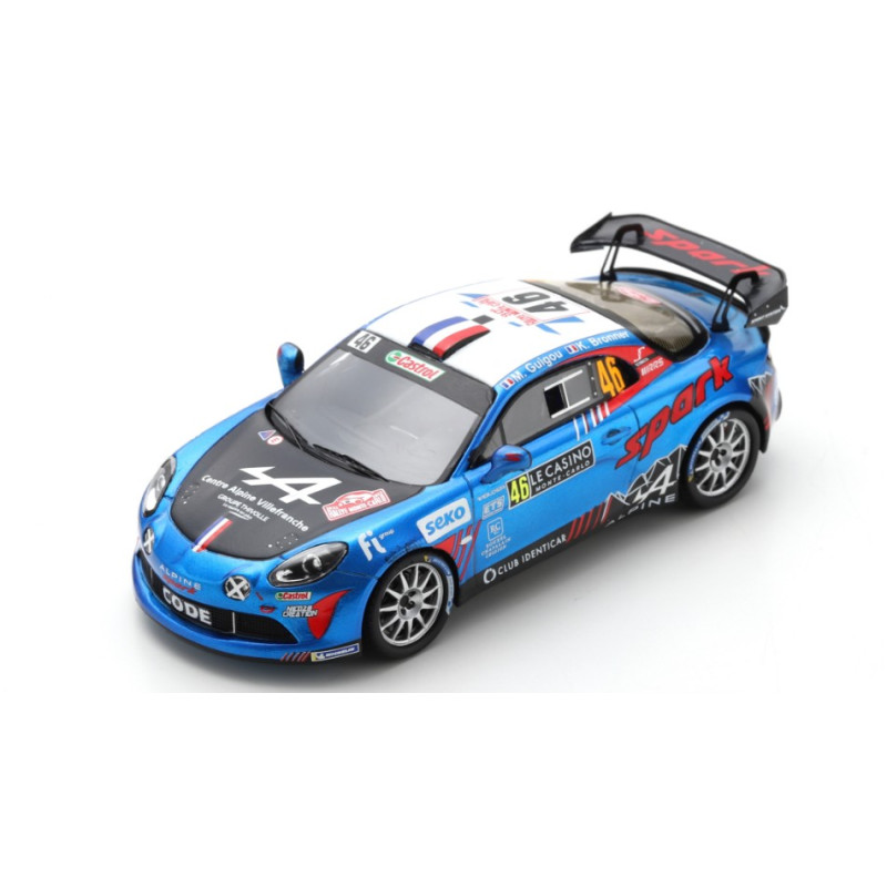 1:43 Spark Alpine A110 N46 Monte Carlo 2022 M.guigou k.bronner