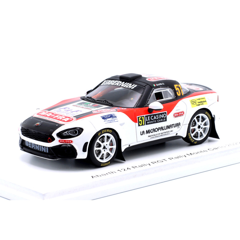 1:43 Spark Abarth 124 N51 Monte Carlo 2022 A.sassi g.romei