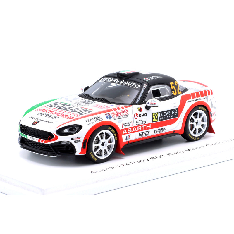 1:43 Spark Abarth 124 N52 Monte Carlo 2022 R.gobbin f.grimaldi